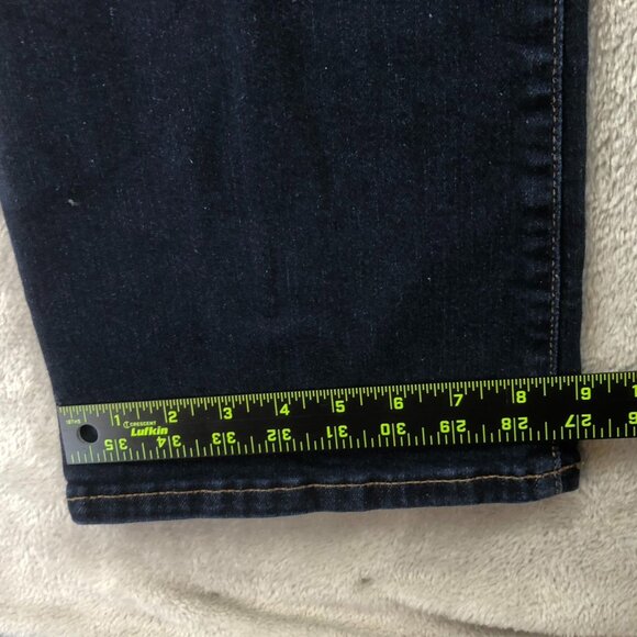 Banana Republic Womens Jeans 31/12 Cropped Bootcut Leg Blue Dark Denim Casual - Picture 7 of 14